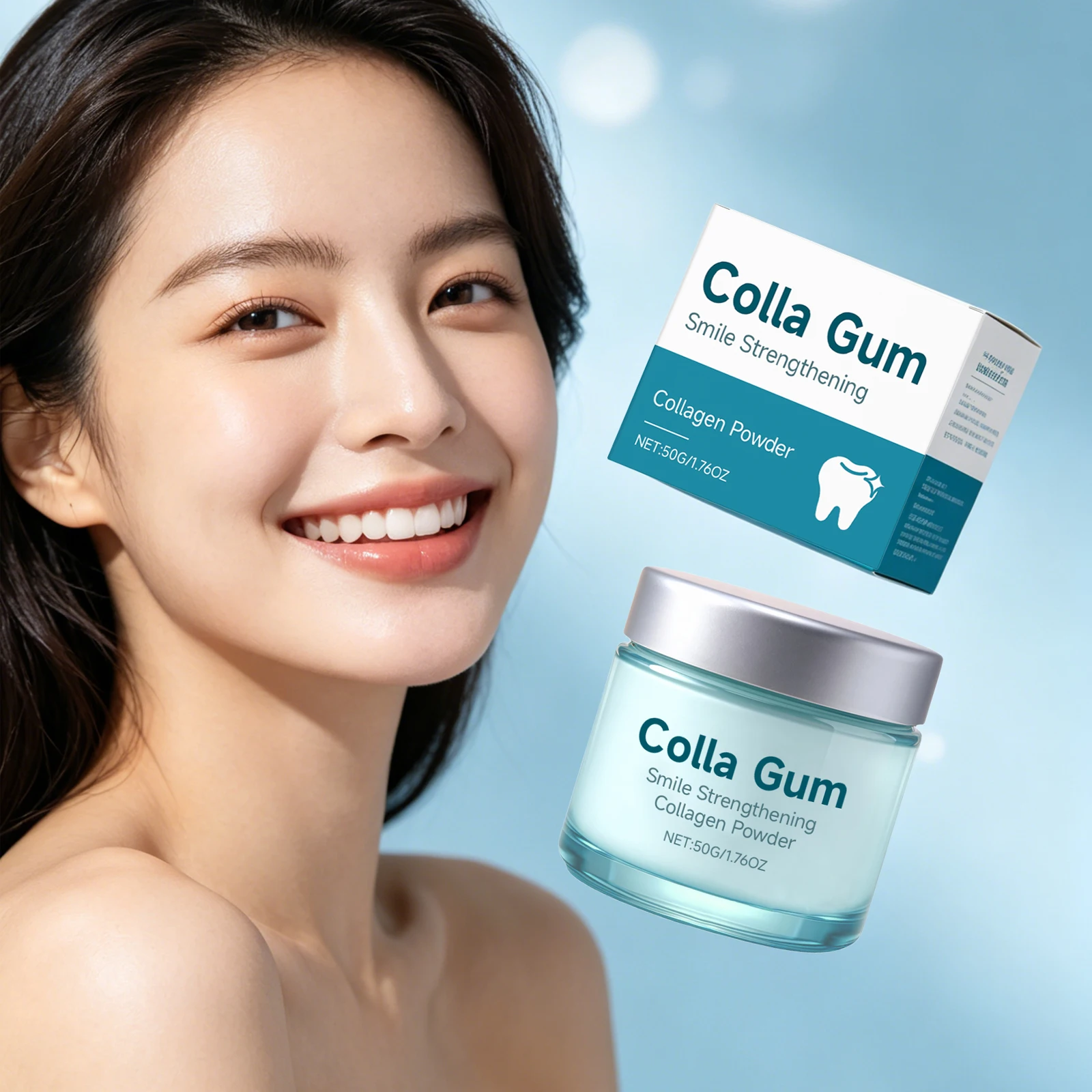Collagen Tooth Powder Fresh Breath Relieve Tooth Allergy Stain Removal Relieve Dental Caries Gum Protection Whitening Oral Care