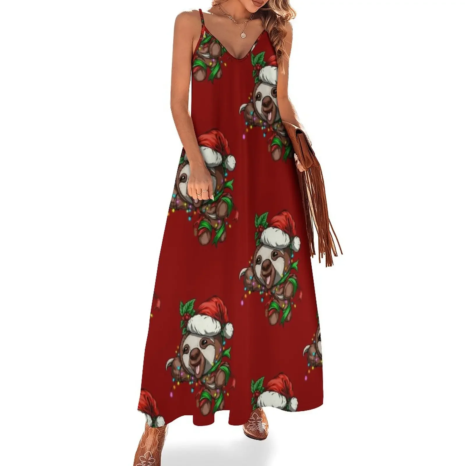 

Festive Sloth Sleeveless Dress dresses for official occasions dress women summer evening dress ladies