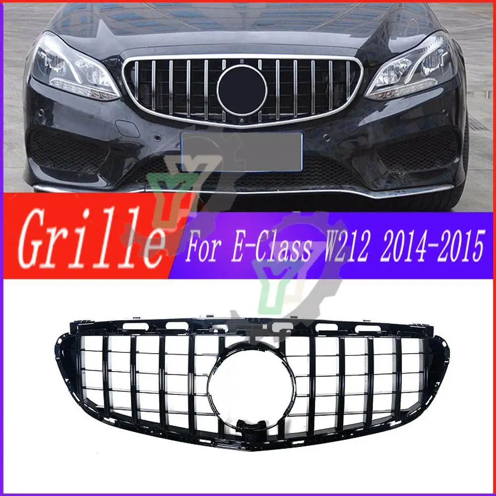 

Sport Front Radiator Grid Inlet Grille Bumper Grill Tuning Accessories For Mercedes Benz E class W212 2013-2015 GT Diamond Style