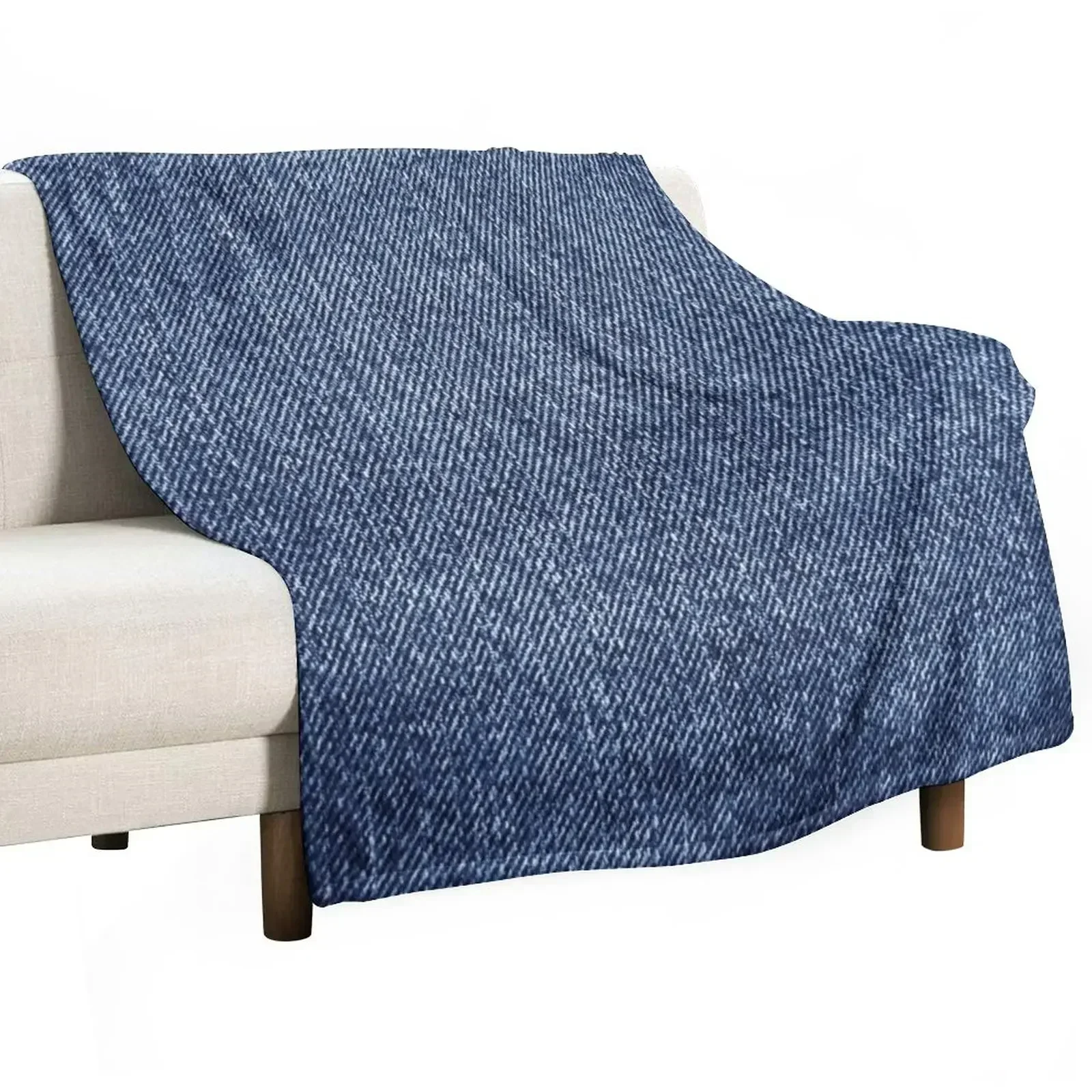 

Blue Denim Throw Blanket For Decorative Sofa Bed linens Furry Fashion Sofas Blankets