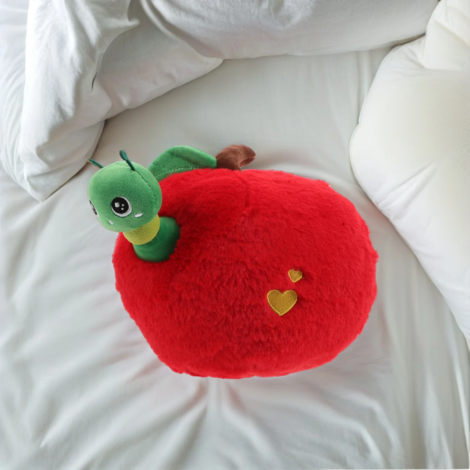 

Apple Shaped Soft Cushion Realistic Fake Fruit Decorative Throw Pillow for Sofa Chair Bed Kids Adults Fruit Pillows