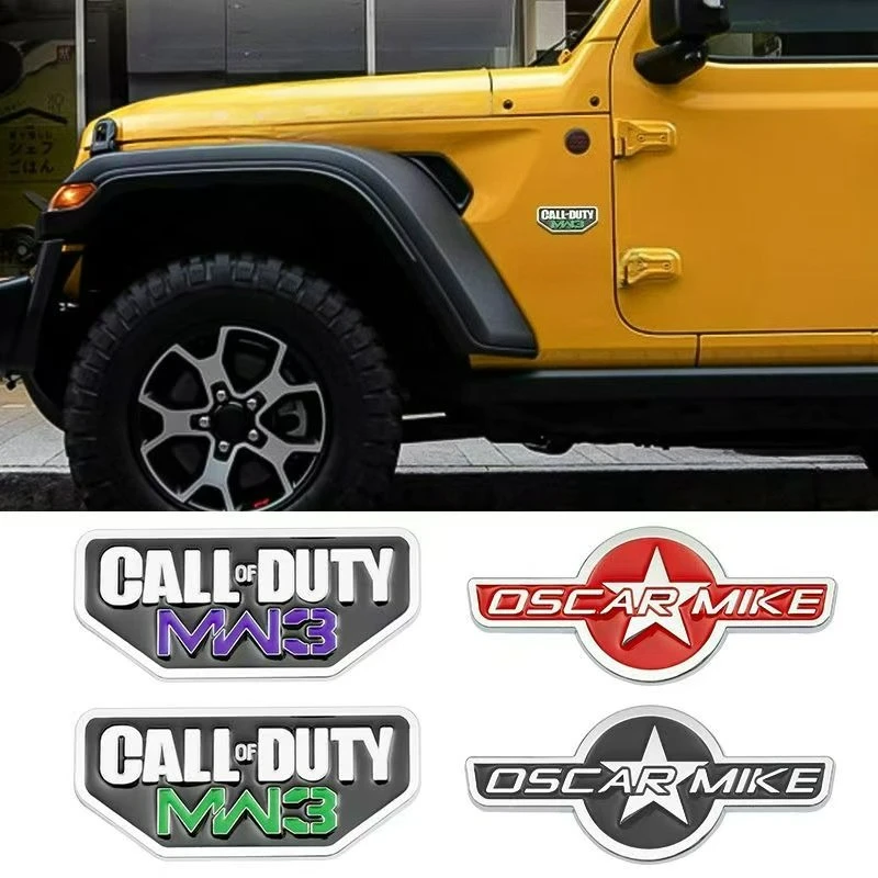 High-quality Modification 3D Metal Alloy Car Stickers Personalized Short Sentences Scratch Cover DIY Decoration Car Accessories