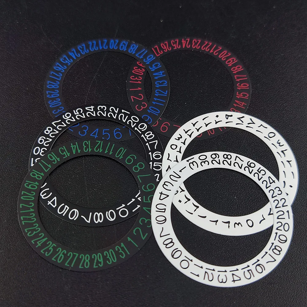NH 35 Movement Watch Calendar Watch Movement Replacing Spare Parts Calendar Stickers Date Day Wheel Disc
