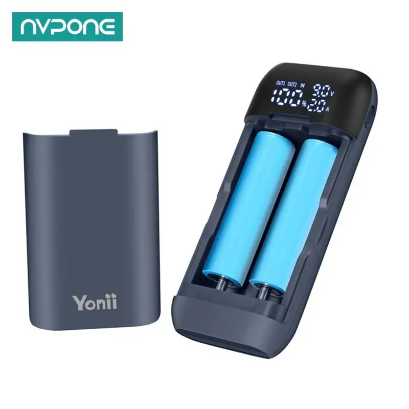 18650 Etui z ładowarką DIY Power Bank Box QC3.0 PD 18W Etui z szybkim ładowaniem dla 18650 217000   Ładowarka do akumulatorów litowych 20700