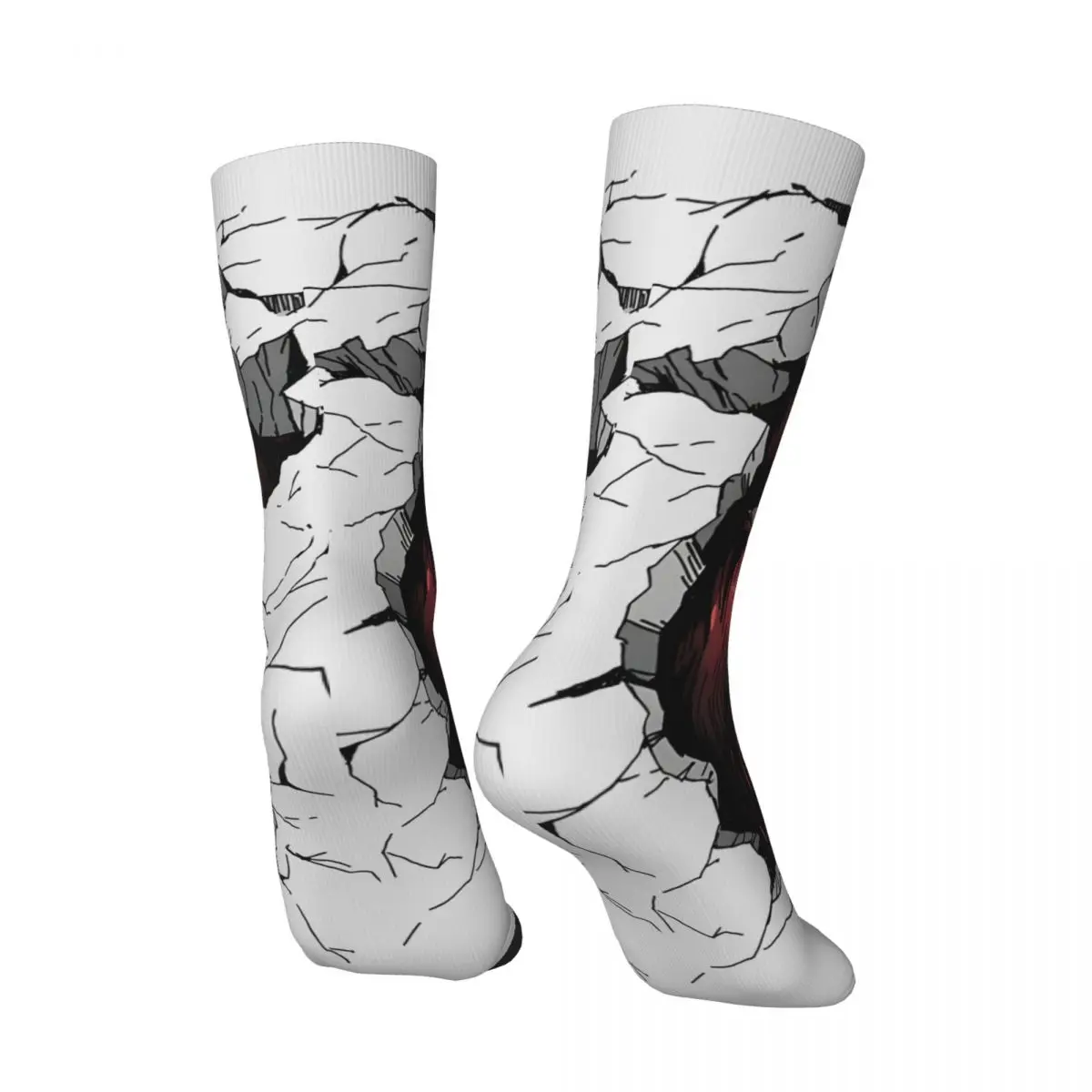 Funny Crazy compression Arctic Sticker Sock for Men Hip Hop Harajuku Attack on Titan Happy Quality Pattern Printed Boys Crew