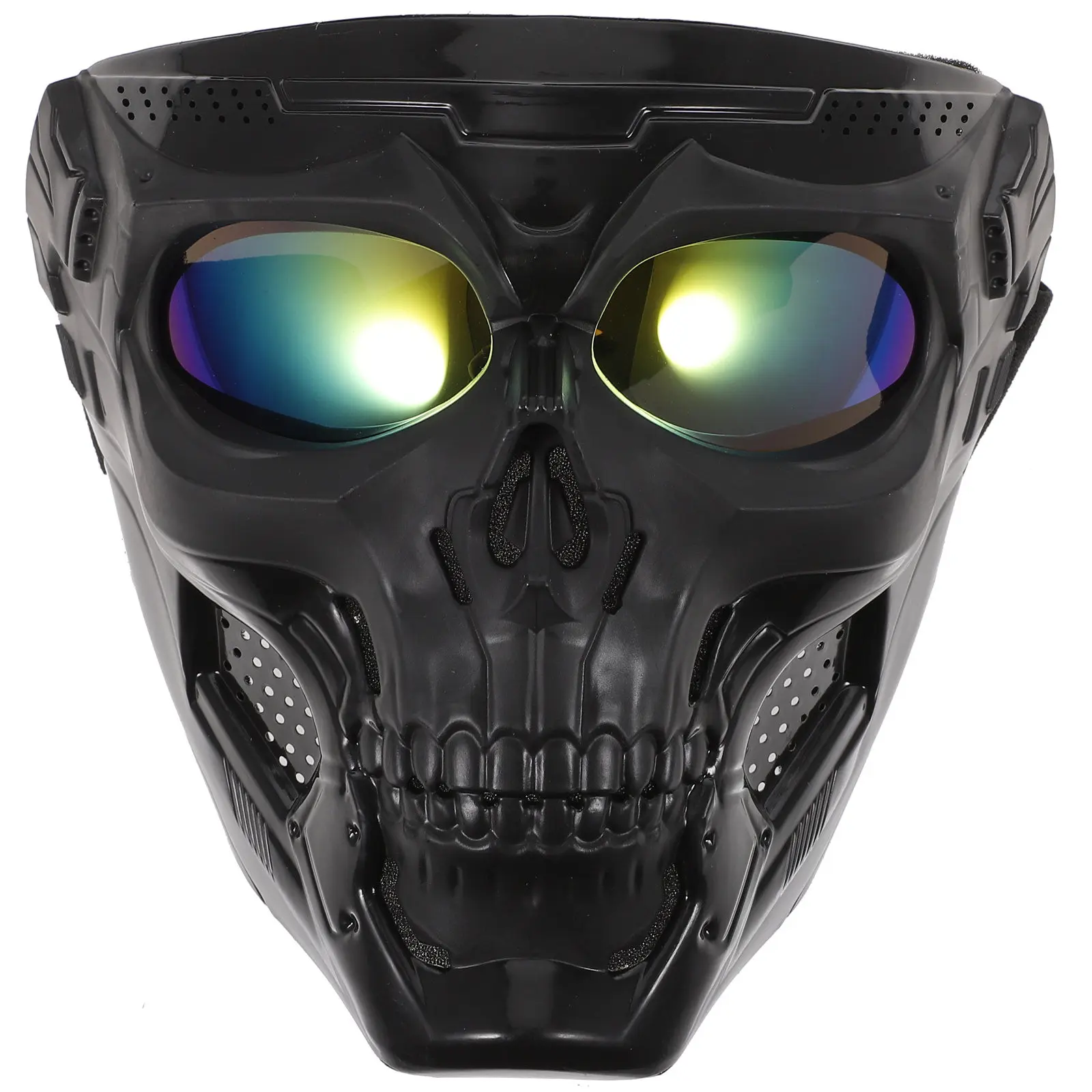 Skull Goggles Motorcycle Goggles for Men Riding Glasses Safety Road Riding Mask Skull Theme Punk Style Cosplay Costume Accessory