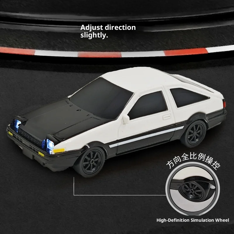 新しいミニ四駆ドリフトカー、フルプロポーショナル照明付き：電動リモコンカーモデル - 男の子向けおもちゃリモコンプレイ