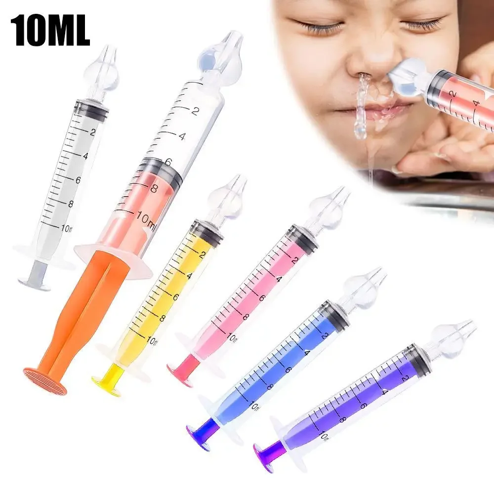 5Pcs Baby Nose Cleaner Rhinitis Nasal Washer Needle Tube Baby Nasal Aspirator Cleaner Syringe Baby Nose Washing for Children