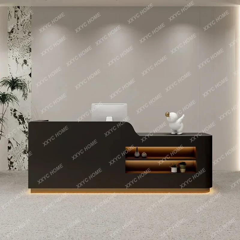 JYAX40 Log Color Simple Modern Beauty Salon Checkout Page  Clothing Store Reception Front Desk Can Be Customized