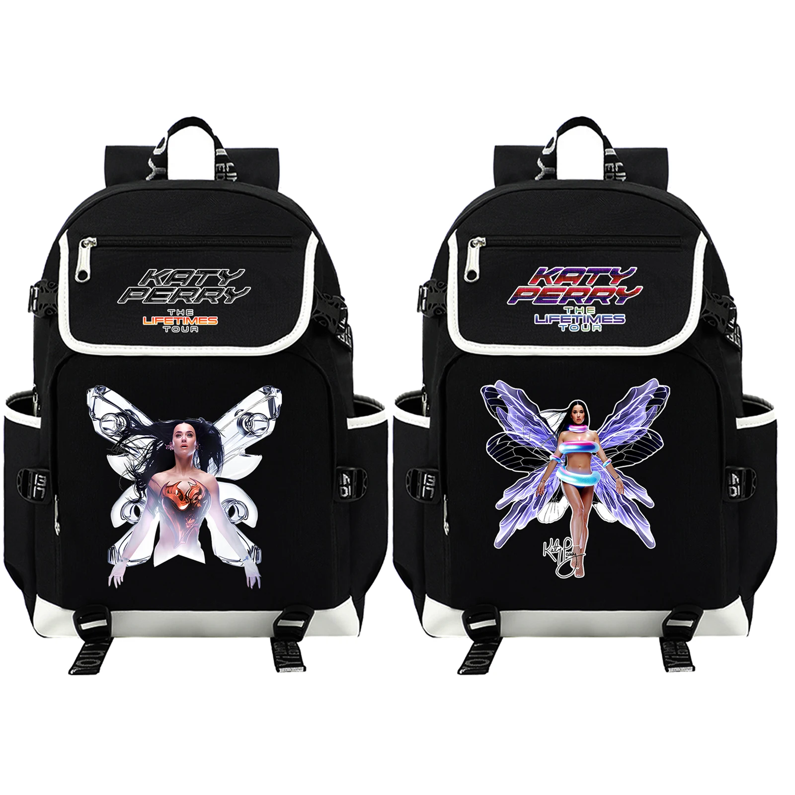 

Katy Perry The Lifetime Tour 2025 Backpack USB Charging Laptop Backpack Teens Boys Girls Student Book Bag Mochila Travel Bag