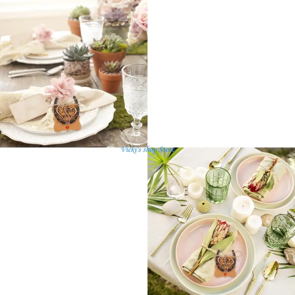 Keychain Pendant Metal Horseshoe Wedding Table Decorations Horseshoe Pendant