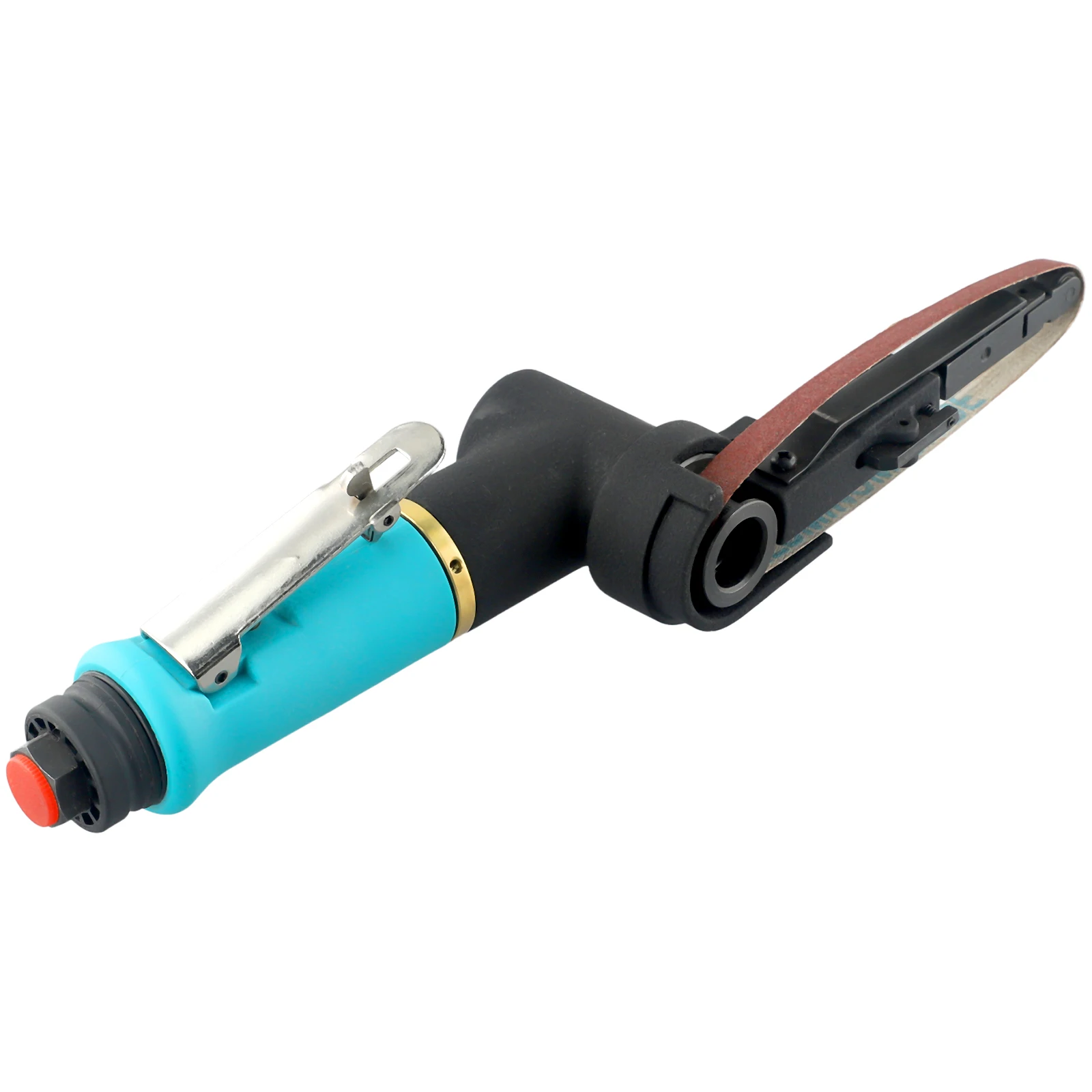 Air Belt Sander Pneumatic Sanding Belt Grinder 360 Rotating Handle For Welding Polishing Rust Removal Metal Working Tool