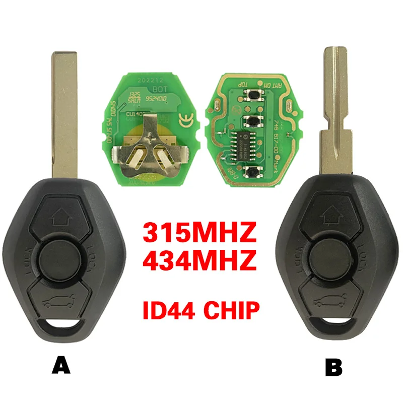 

CN006005 для дистанционного ключа BMW EWS с 3 кнопками 315/433 МГц ID44 HU58