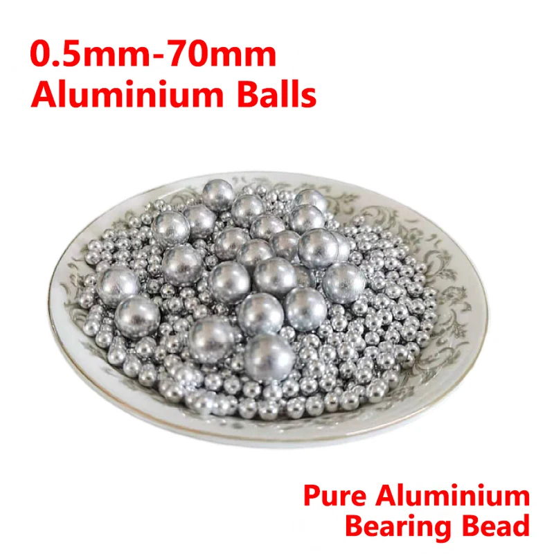 Solid Aluminum Alloy Balls 0.5mm-70mm High Precision Smooth Round Balls For Bearing Jewelry Craft DIY Hardware Accessories
