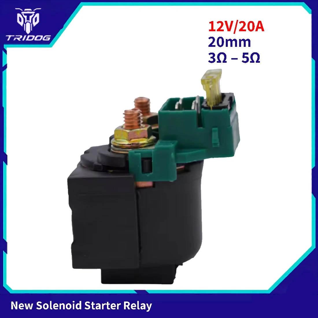 Motorcycle Starter Relay Solenoid For Linhai 250 260 300 Yamaha Keeway Jinlang Feishen Scooter ATV YP250-5079 12V 20mm Hole 20A 2