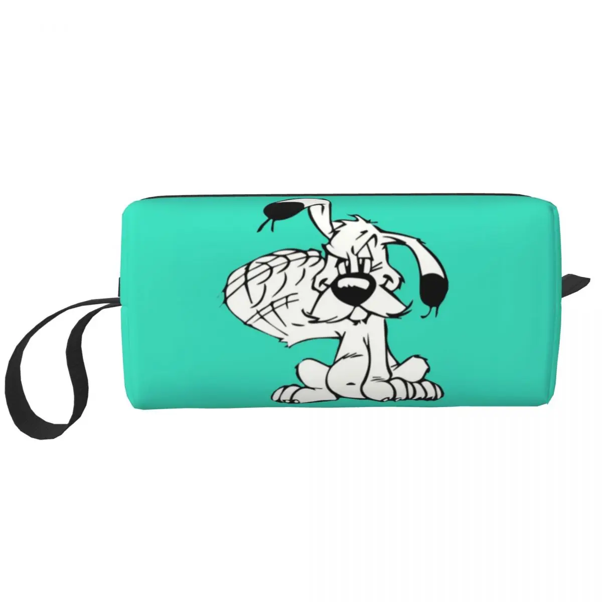 

Manga Asterix And Obelix Dogmatix Makeup Bag for Women Travel Cosmetic Organizer Dog Storage Toiletry Bags Dopp Kit Box Case