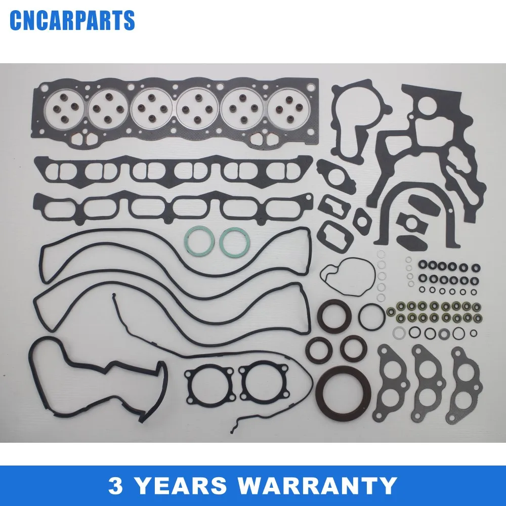 Full Head Gasket Set FIT For TOYOTA CROWN CS71 GX71 GA61 CELICA SOARER 1GGE 1GGEU GX71 Engine Gasket 04111-70050 VRS