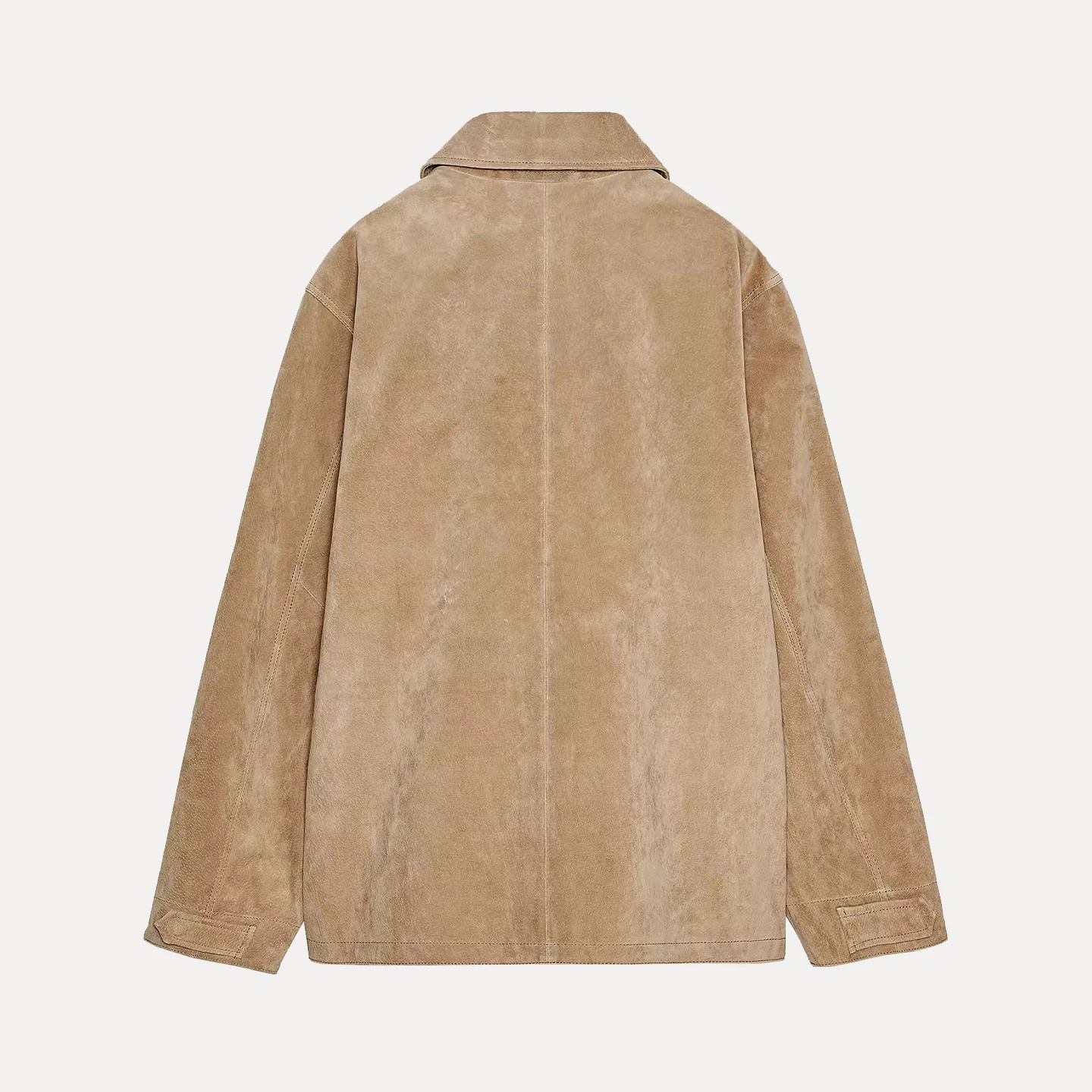 Herbst 2025, lockere Passform, Samt-Lederjacke für Damen mit Ketten, Quali-Textur, Damen-Oberbekleidung, europäische Sle Z