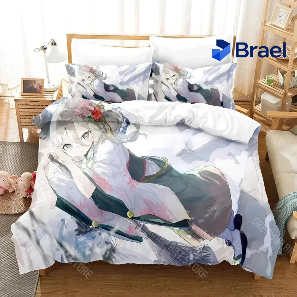 Exquisite 3D Print Princess Connect ReDive Bedding Set Boys Girls Twin Queen Size Duvet Cover Pillowcase Bed Kids Adult Home Tex