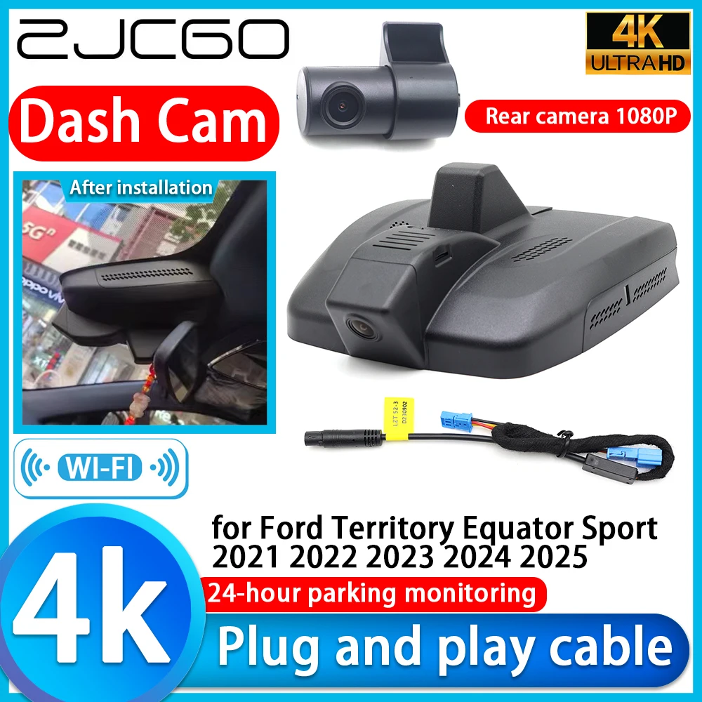 

for Ford Territory Equator Sport 2021 2022 2023 2024 2025 4K DVR Dash Cam Car Camera Sony Lens Monitor Parking Video Recorder
