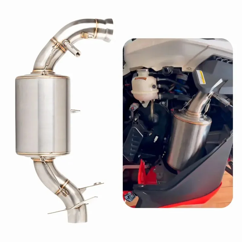 Snowmobile Exhaust Muffler For Ski‑Doo GEN 4 Chassis 850 E‑TEC, Lynx Boondocker DS / Rave RE 2017 2018 2019 2020 2021 2022 2023