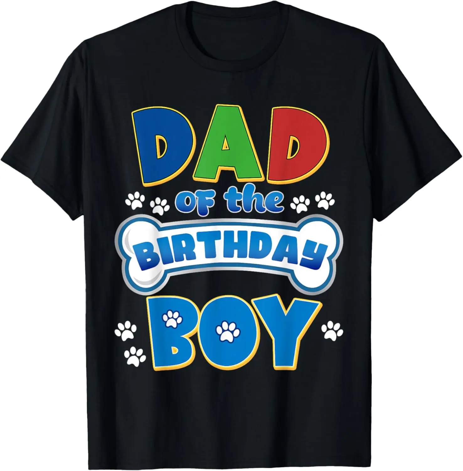 Dad And Mom Of The Birthday Boy Dog Family Party Decorations T-Shirt