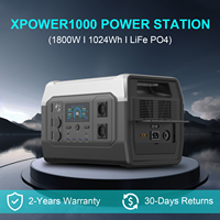 Ctolity 500W 1000W 2600W Camping Portable Power Station Generator Energy Storage System Fishing RV Outdoor UPS Pure Sine Wave