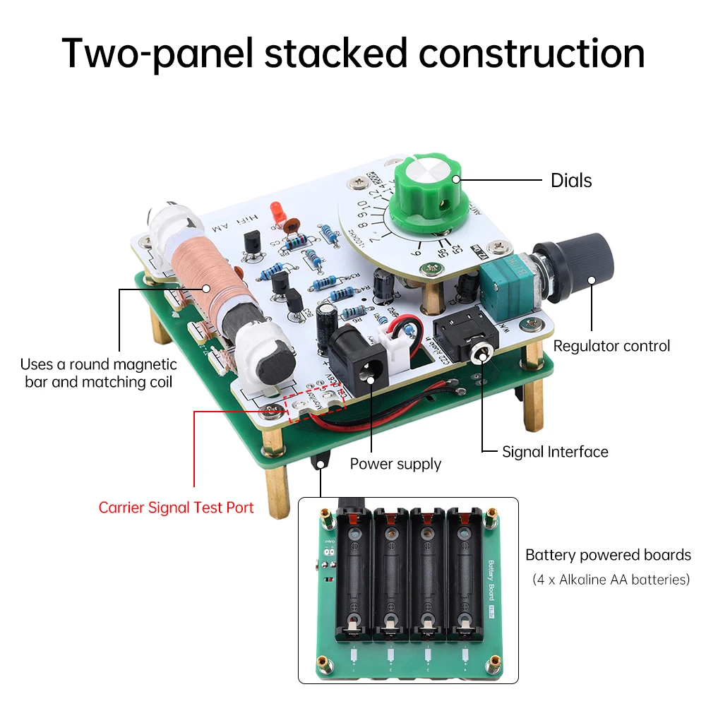 MW AM AM Radio Transmitter 525~1605kHz 6V Radio Transmitter DIY Circuit Board Radio Motherboard