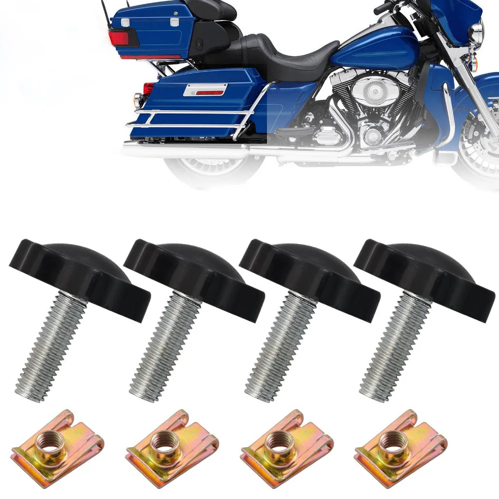 1Set High Quality And Very Durable Saddlebag Theft Deterrent System Fits For Harley Davidson 1993-2017 Tool Free Installed Bolts