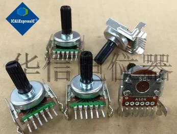 1piece Fever audio speaker car amplifier volume potentiometer A50K=A503 161 type single row 6 feet 15MM