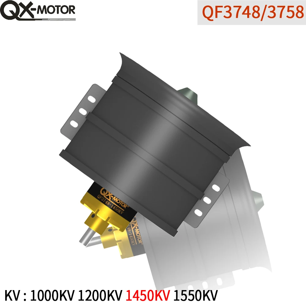 QX-MOTOR 90mm EDF 12 ostrza wentylator kanałowy QF3748 3758 silnik bezszczotkowy 1000kv 1200kv 1450kv 1550kv CWCCW do zdalnego sterowania część