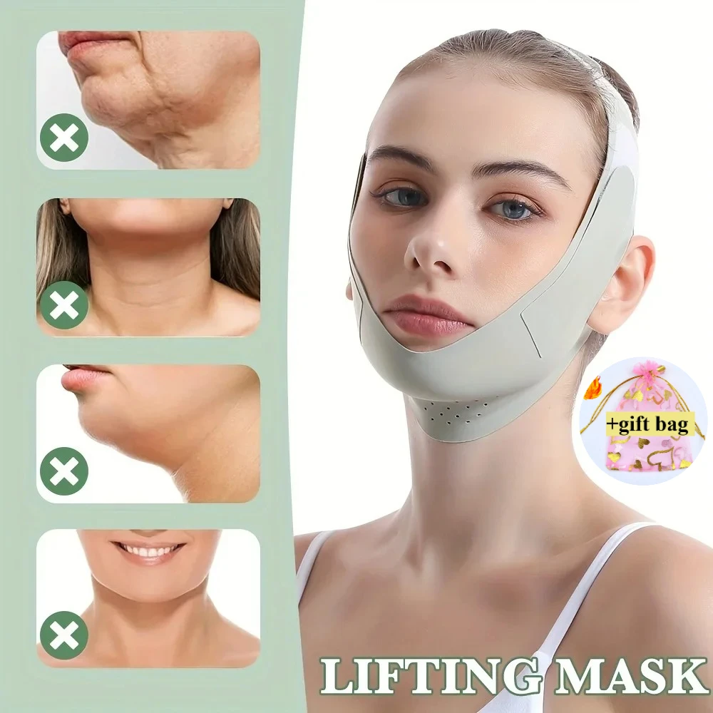 Bandage amincissant réutilisable pour le visage, ligne en V, façonnant le menton et les joues, ceinture de Massage du visage, soins de la peau, outils de beauté