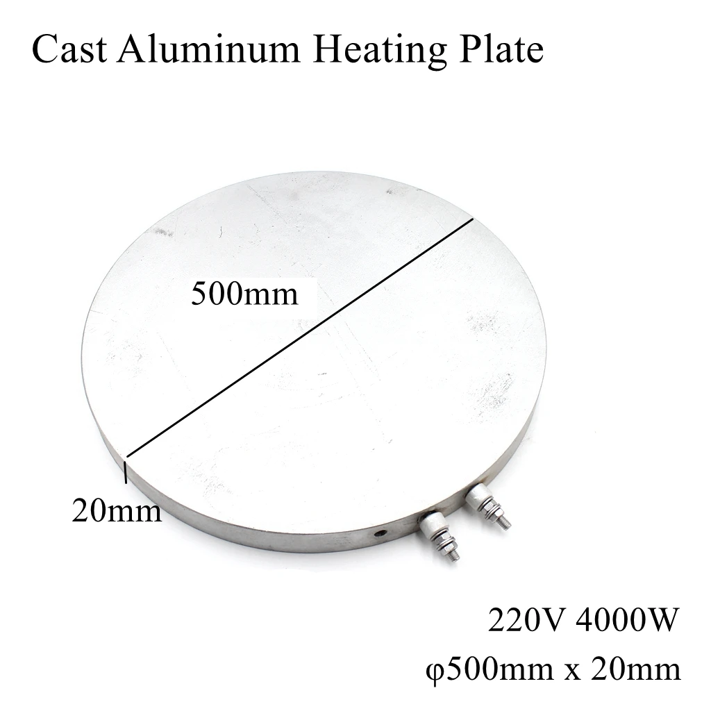 Dia 500mm Cast Aluminum Heating Plate High Temperature Round Circle Electric Band Heater Pad Press Machine Extruder Laminator