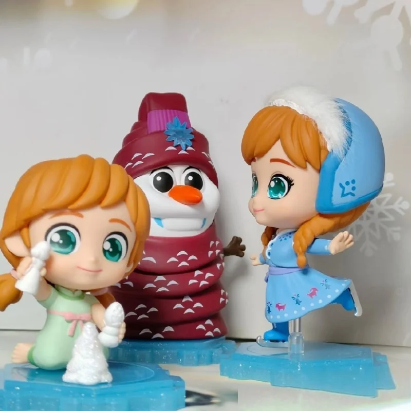 

Original Disney Frozen 2.0 Blind Box Hot Toys Cosbi Elsa Olaf Anna Mystery Box Anime Room Decoration Kawaii Christmas Gift Toys