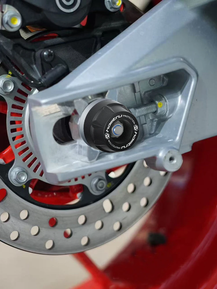 Ochraniacze osi przedniej i tylnej, slidery widelca, zabezpieczenia motocykla przed upadkiem, osłony piasty koła, antykolizyjne do Aprilia RS660 Tuono 660 Factory 2021-2025 — 2