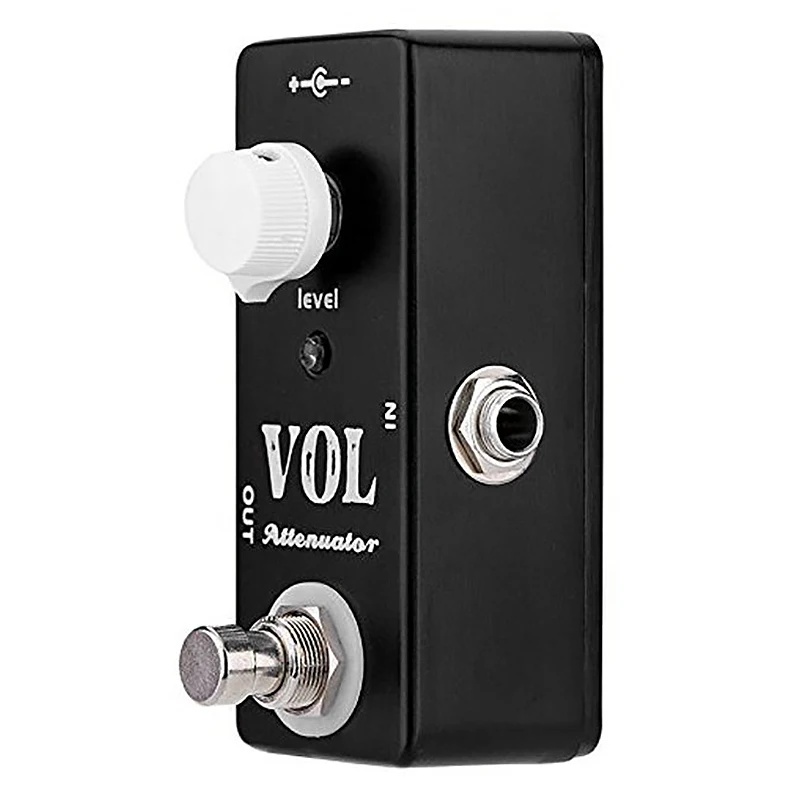 عملي MOSKYAUDIO VOL المخفف دواسة صغيرة تأثير الغيتار الكهربائي دواسة مع تجاوز حقيقي كامل قذيفة معدنية الغيتار الملحقات