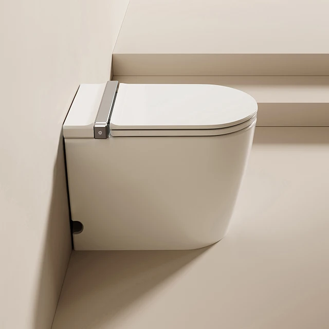 S006 Automatic One Piece Elongated Smart Toilet Heated Seat Air Drying P-trap/S-trap Remote Control Modern Ceramic WC Toilet