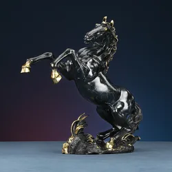 China Copper Brass Jumping Horse Statue large size Home decor statues decor Lucky gift,44cm,37cm,27cm