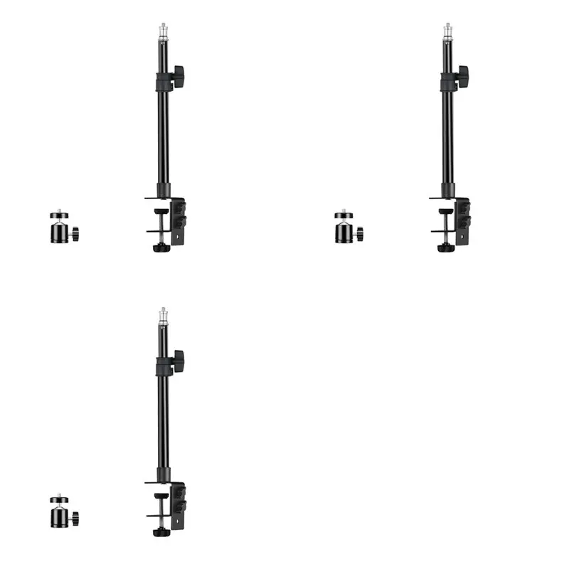 

Настольный штатив-держатель JABS-3X C с зажимом и шаровой головкой 1/4 дюйма, регулируемая настольная подставка для камеры