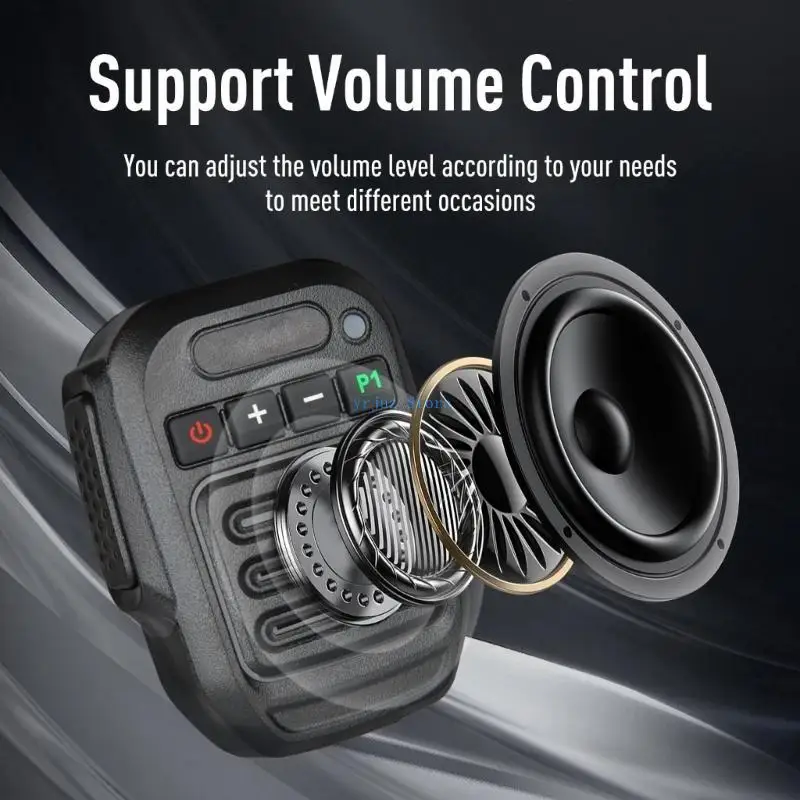 

583D Handfree Handheld Shoulder Wireless Speaker Microphone Suitable For Radios & Smartphones With Noise Reduction Technology