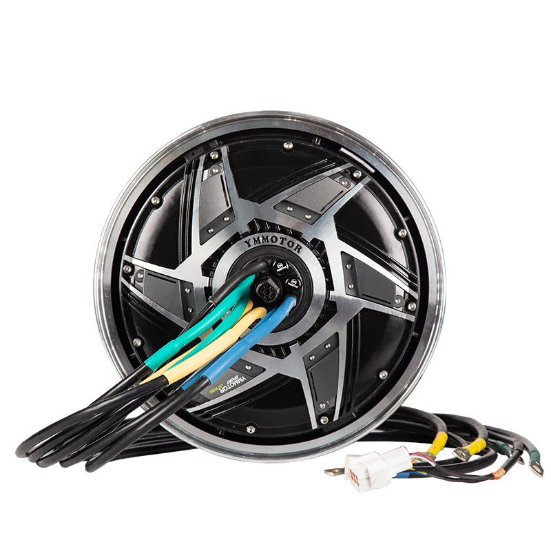 YUMA-Motor de cubo de rueda para motocicleta, 12 pulgadas, 4000W, CC, 72v, 90kmh