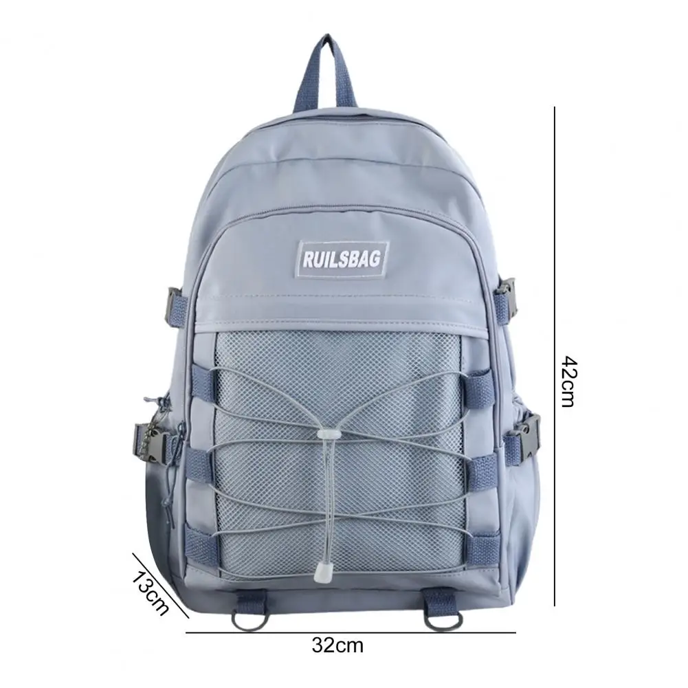 Wide Shoulder Strap Backpack Fashionable Korean Style High School Backpack for Teen Girls with Capacity Multi-pockets