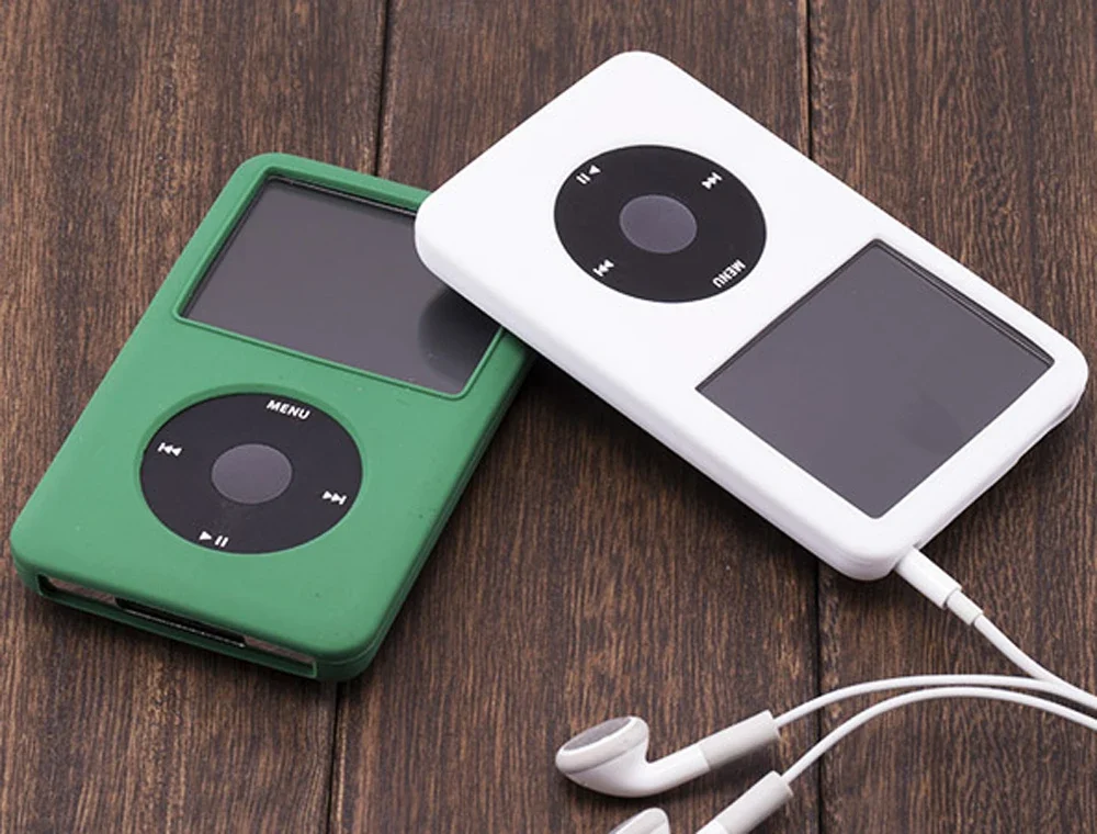 Penutup cangkang casing pelindung silikon klasik untuk iPod 6th 80gb 120gb 7th klasik tipis 160gb