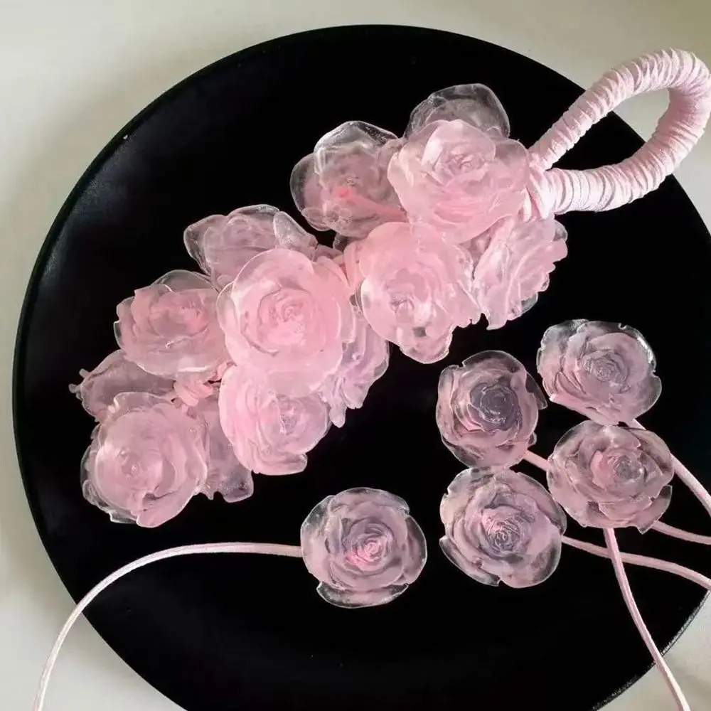 صابون معطر بالورد الكريستالي الشفاف المبتكر، صابون بارد لطيف الورد، صابون تنظيف معلق رغوي غني للاستحمام #2