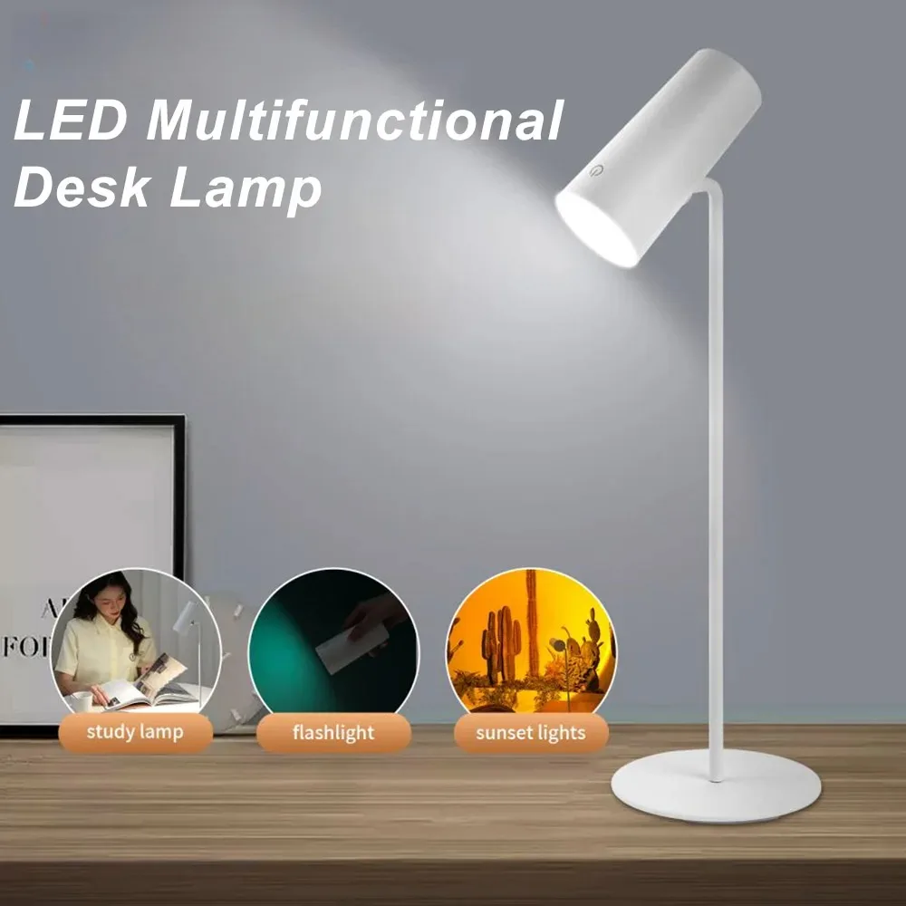 

Sunset Eye Protection Table Lamp USB Touch Dimming Reading Light for Study Flashlight Bedroom Bedside Decor Photo Desk Lamps