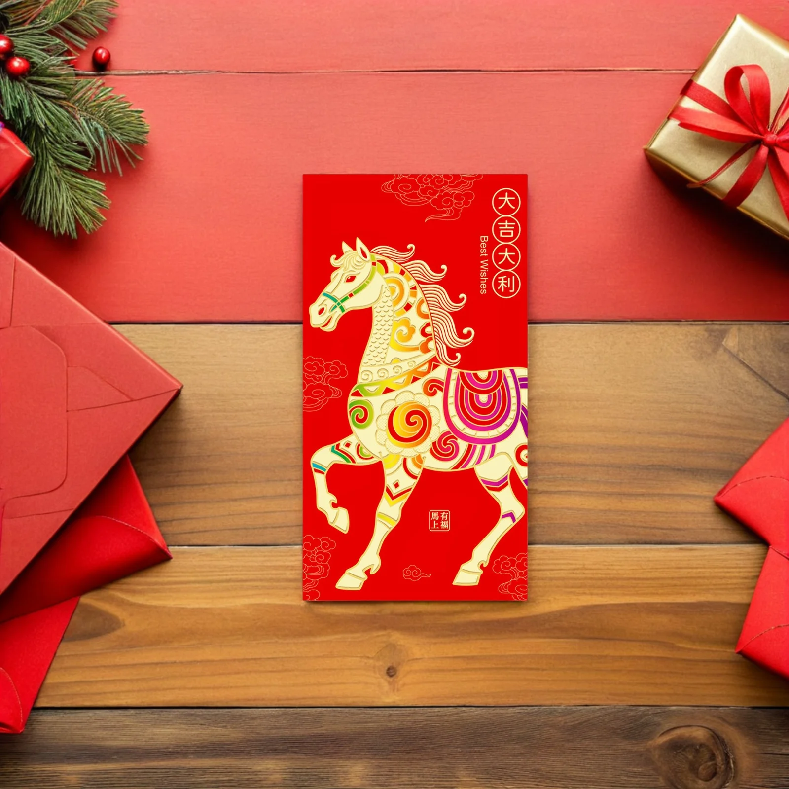 36Pcs Chinese Red Envelopes Horse Year 2026 Lucky Money Cash Packets Lunar New Year Spring Festival Hong Bao Red Envelope Bag