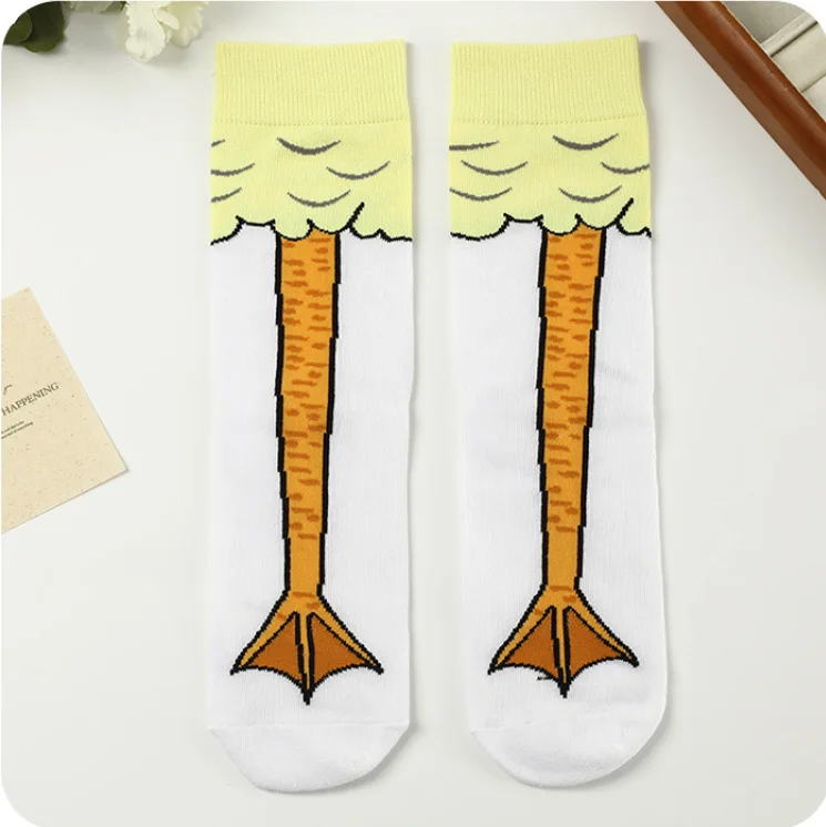 Niedliche Tierpfoten-Socken Anime Halloween Frosch Enten Gänse Lange Füße Lustige Socken Damen Herren Weihnachten Wadenlange Socken Freunde Neujahrsgeschenke – Detail 5