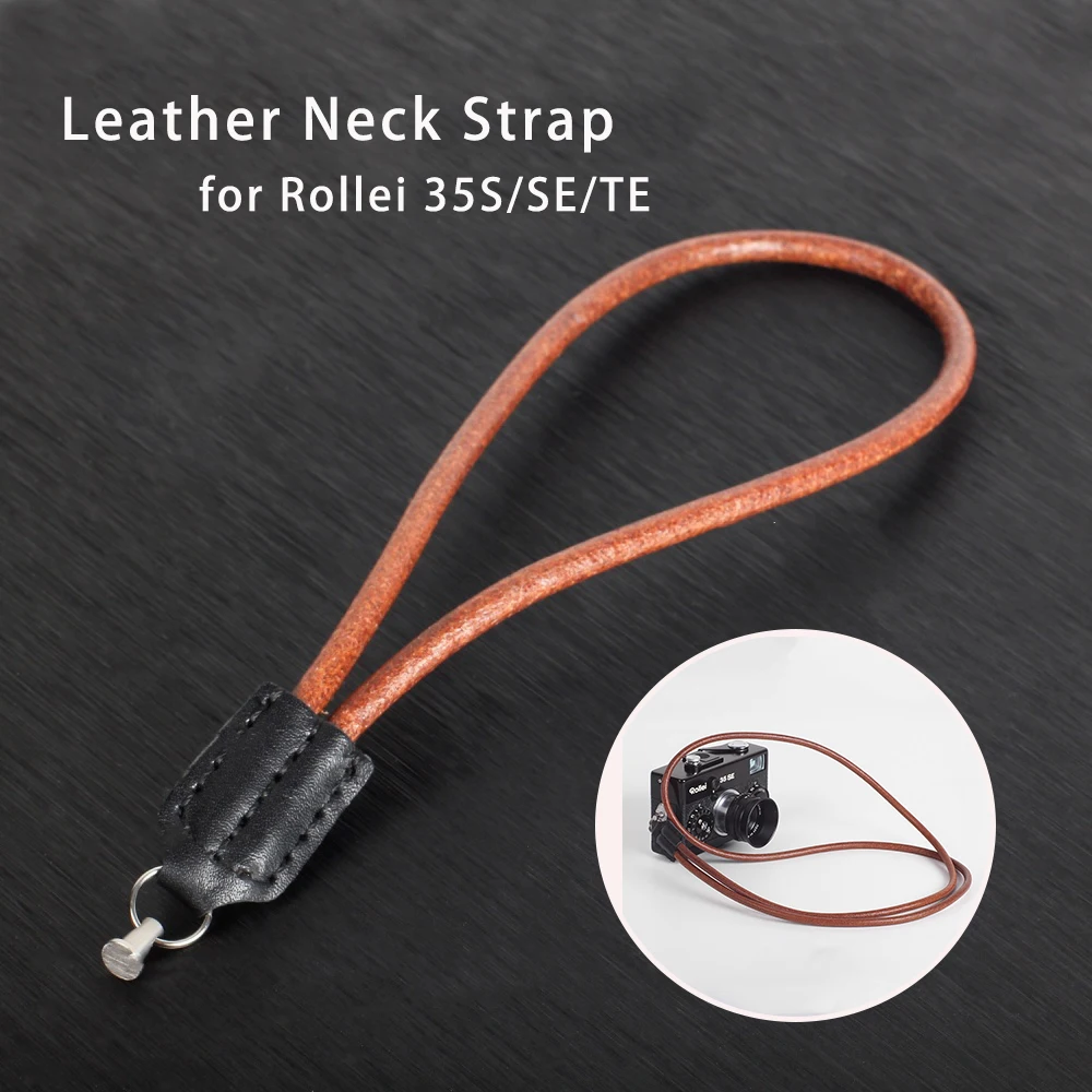 

Retro Style Genuine Leather Camera Wrist Strap for Rollei 35S/SE/TE Camera Shoulder Strap With Buckle Photography Accessories