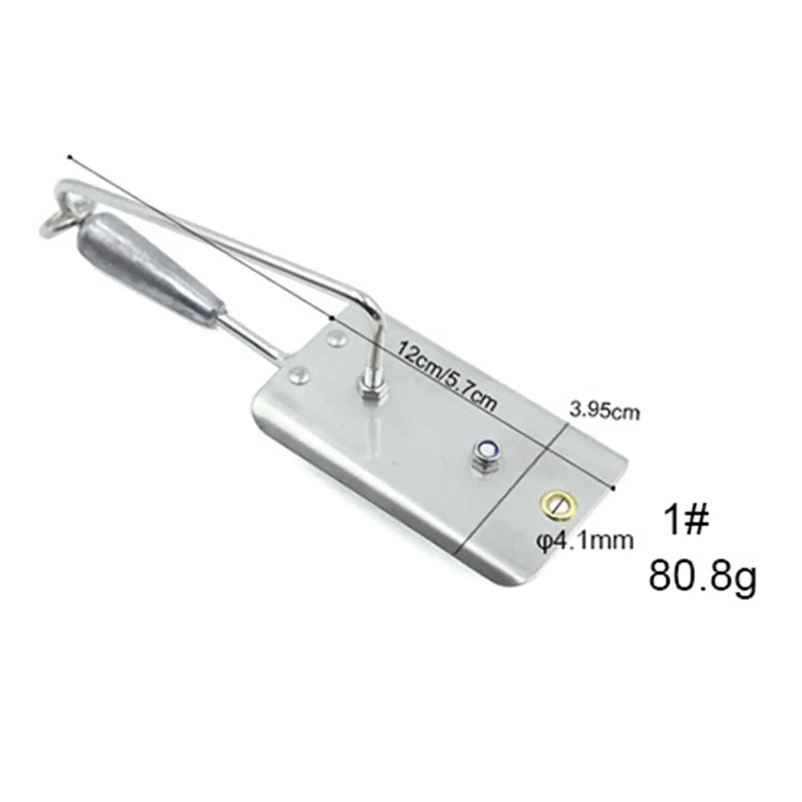 Stainless Steel Lead Fishing Planer Diving Plate Water Flow Stabilizer for Freshwater Trolling Sports Tools