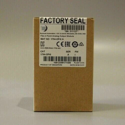 New Factory Sealed 1794-OF4I SER A Flex 4 Point Analog Output Module 1794OF4I